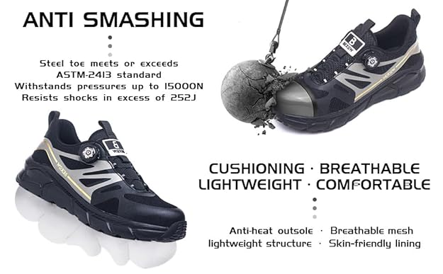 Men’s Lightweight Breathable Sports Shoes | Slip-Resistant Running Sneakers with Twist-Lock Lace System | Shock-Absorbing Casual Trainers