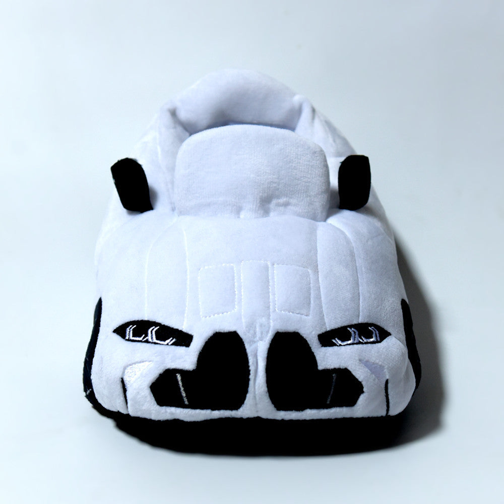 Luxury Sports Car Plush Slippers｜Winter Warm Indoor Slippers｜Soft Cozy Cartoon Car Design for Men & Women