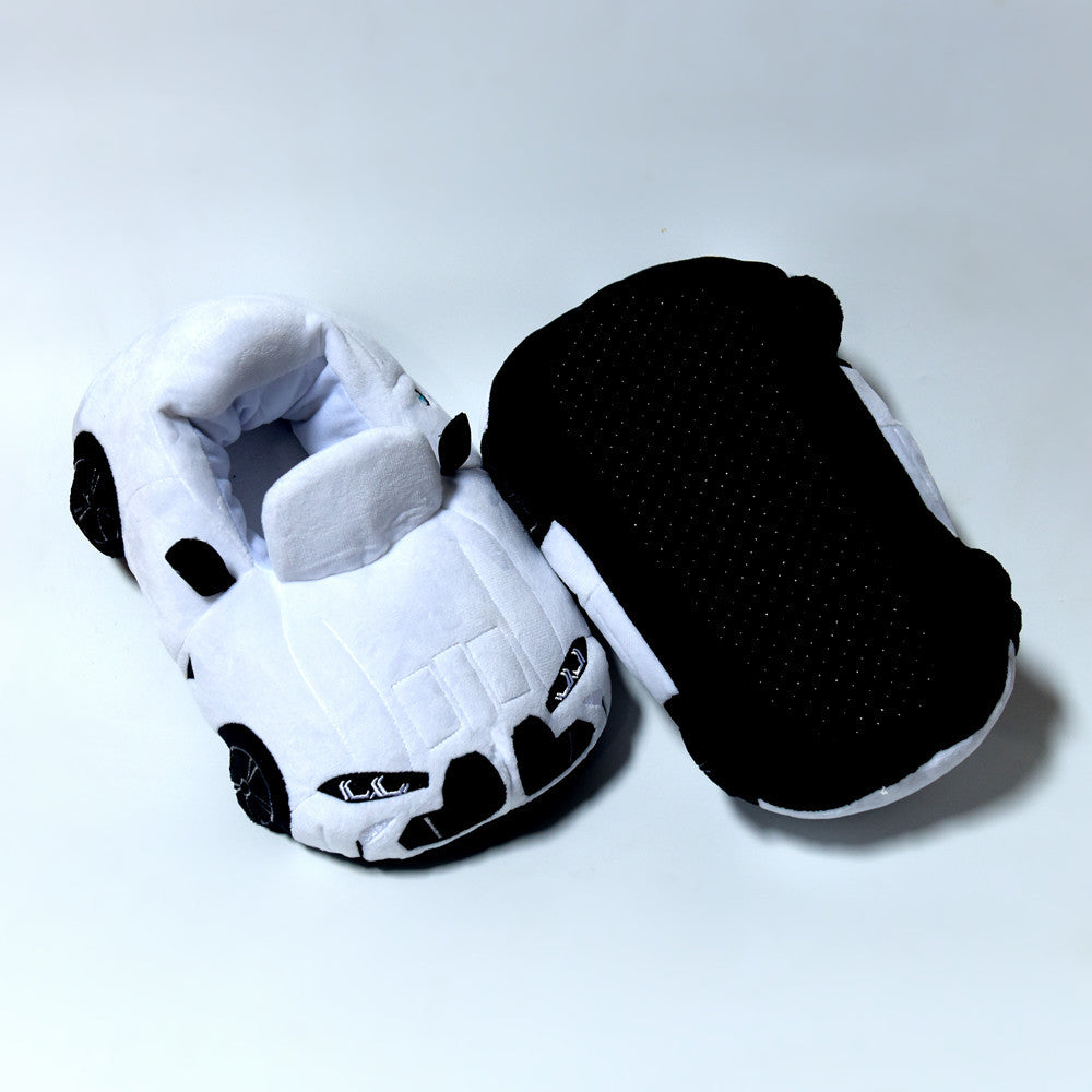 Luxury Sports Car Plush Slippers｜Winter Warm Indoor Slippers｜Soft Cozy Cartoon Car Design for Men & Women